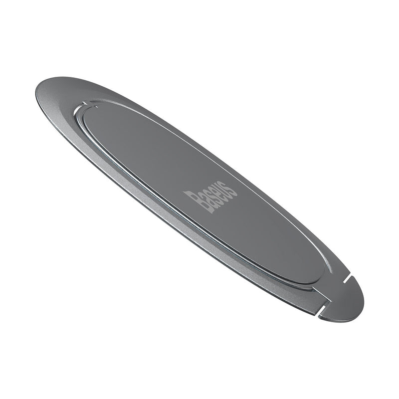 Baseus Invisible Phone Ring Holder silver on white background