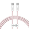 Baseus Dynamic 3 Series Fast Charging Data Cable Type C to Type C 100W baby pink