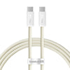 Baseus Dynamic 3 Series Fast Charging Data Cable Type C to Type C 100W custard yellow