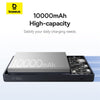 Baseus power bank with 10000mAh capacity on a white background