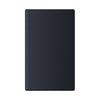 Black leather notebook on a white background