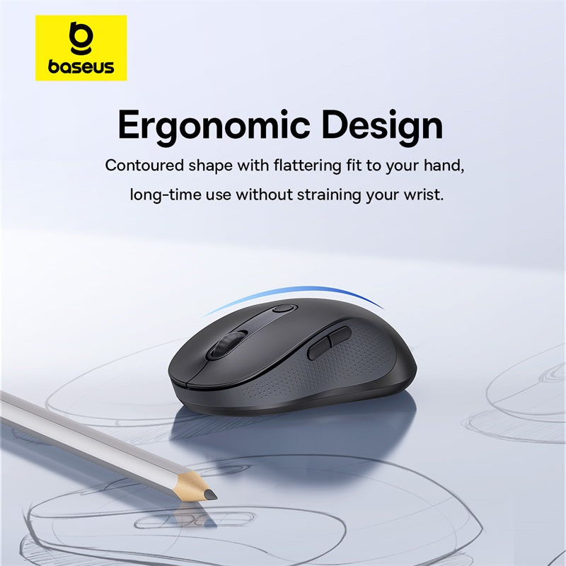 Baseus F02 Ergonomic Wireless Mouse (Without Battery)