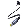 Wireless earbud with charging case on a white background