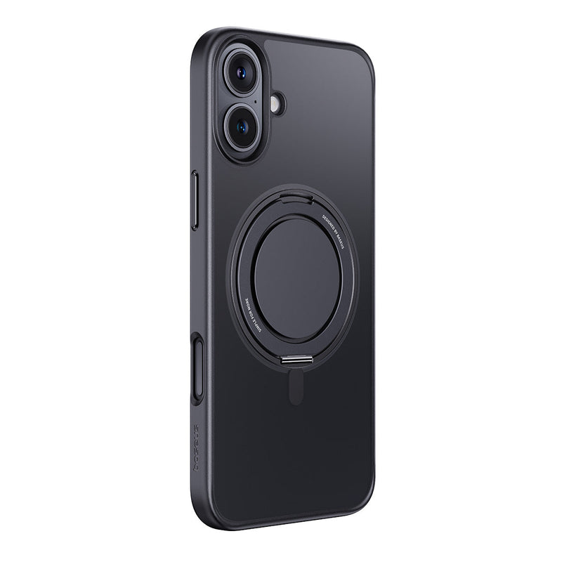Baseus Skyring Magnetic Phone Case With Ring Stand Compatible with iPhone 16 - iPhone 16 on white background