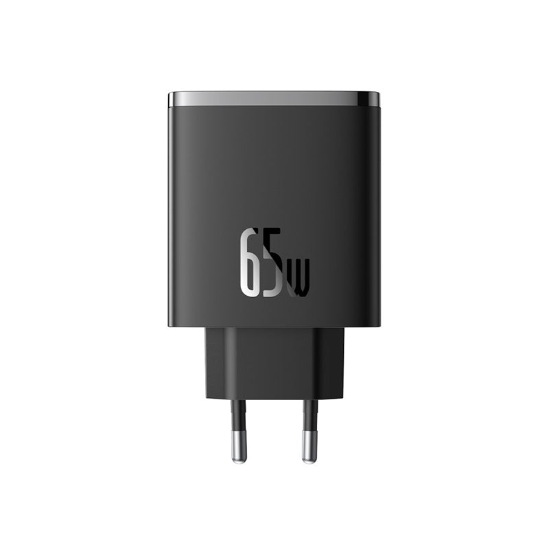 Baseus Cube Pro Fast Charger 2 Type C + U 65W EU - Cluster Black