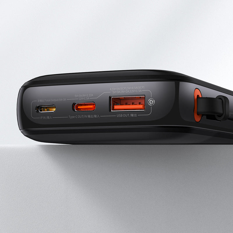 Baseus Qpow Pro Digital Display Fast Charge Power Bank 10000mAh 20W