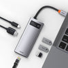 Baseus Metal Gleam Series 6 in 1 Multifunctional HDMI and RJ45 Type C Hub Silver 10