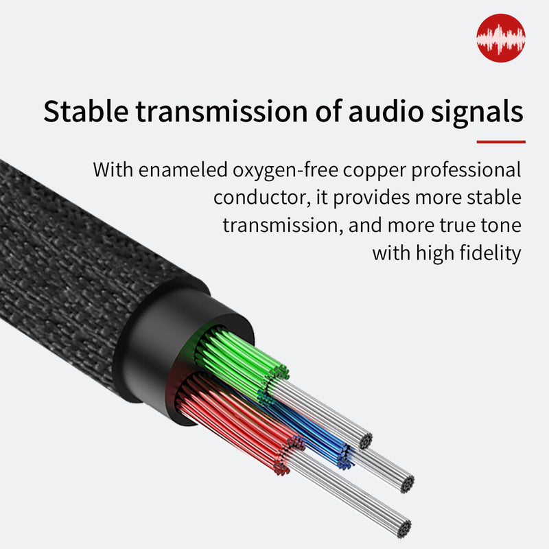 Baseus Yiven Series Audio Aux Cable 3.5mm to 3.5mm 1.5M Black 3