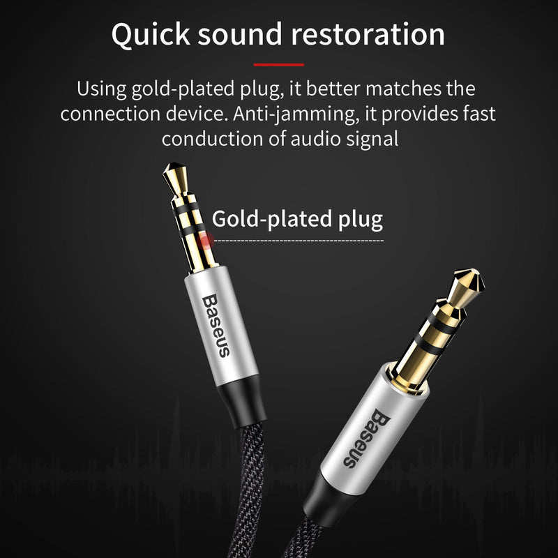 Baseus Yiven Series Audio Aux Cable 3.5mm to 3.5mm 1.5M Black 7